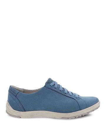 Baskets Dansko Leela Imperméables Nubuck Femme Bleu | FR 375PJJ